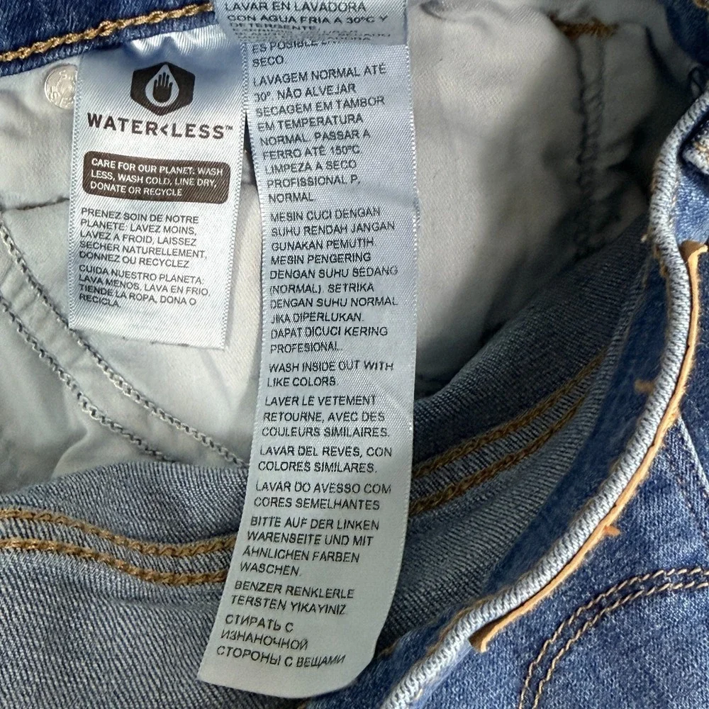 Levi's‎ 314 Shaping Straight Women's Jeans W29 L32 Blue Mid Rise Stretch Denim